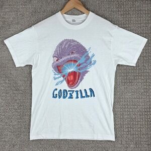 Tokyo Cultuart by Beams Godzilla Graphic Tee White Mens T-Shirt Size Medium